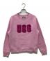 UGG（アグ）の古着「Madeline Fuzzy Logo Crewneck」｜ピンク