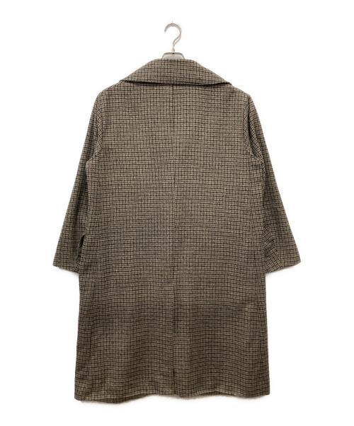 Adam et Rope（アダム エ ロペ）Adam et Rope (アダム エ ロペ) HYBRID TWEED COAT ステンカラーコート ブラウン サイズ:Mの古着・服飾アイテム