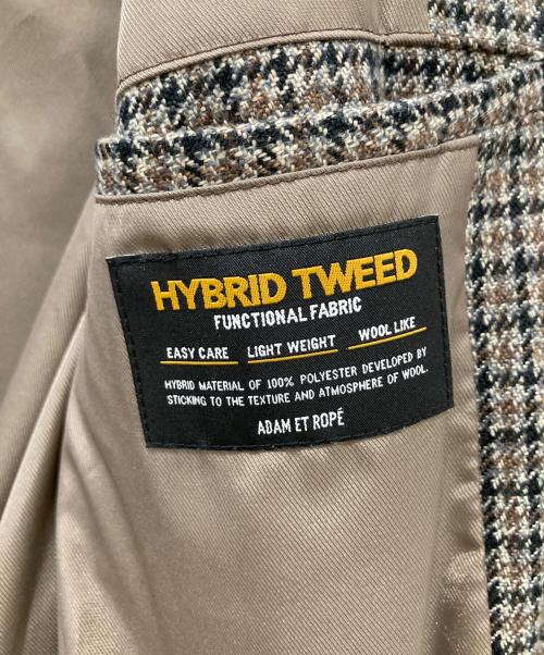 Adam et Rope（アダム エ ロペ）Adam et Rope (アダム エ ロペ) HYBRID TWEED COAT ステンカラーコート ブラウン サイズ:Mの古着・服飾アイテム