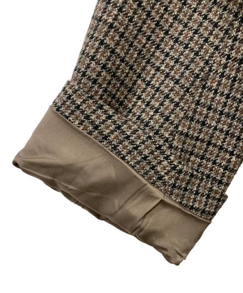 Adam et Rope（アダム エ ロペ）Adam et Rope (アダム エ ロペ) HYBRID TWEED COAT ステンカラーコート ブラウン サイズ:Mの古着・服飾アイテム