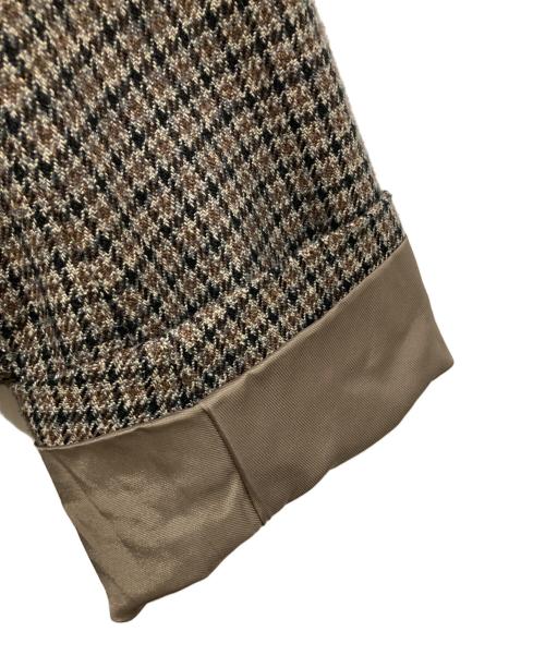 Adam et Rope（アダム エ ロペ）Adam et Rope (アダム エ ロペ) HYBRID TWEED COAT ステンカラーコート ブラウン サイズ:Mの古着・服飾アイテム