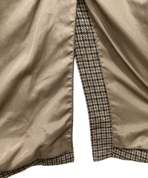 Adam et Rope（アダム エ ロペ）Adam et Rope (アダム エ ロペ) HYBRID TWEED COAT ステンカラーコート ブラウン サイズ:Mの古着・服飾アイテム