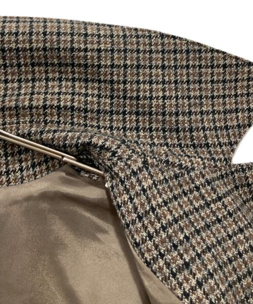 Adam et Rope（アダム エ ロペ）Adam et Rope (アダム エ ロペ) HYBRID TWEED COAT ステンカラーコート ブラウン サイズ:Mの古着・服飾アイテム