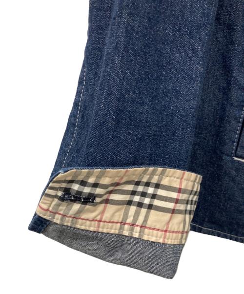 BURBERRY LONDON（バーバリーロンドン）BURBERRY LONDON (バーバリーロンドン) ノバチェックデニムジャケット インディゴ サイズ:38の古着・服飾アイテム