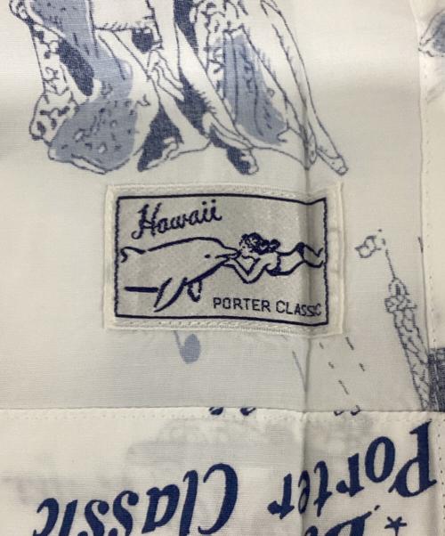 Porter Classic（ポータークラシック）Porter Classic (ポータークラシック) BLONDES PREFER PC ALOHA SHIRT ブルー×ホワイト サイズ:XSの古着・服飾アイテム