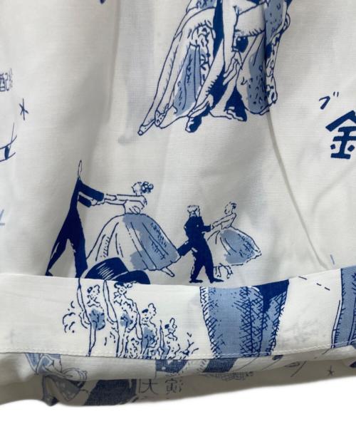 Porter Classic（ポータークラシック）Porter Classic (ポータークラシック) BLONDES PREFER PC ALOHA PANTS ブルー×ホワイト サイズ:XSの古着・服飾アイテム