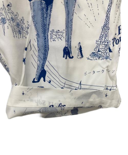 Porter Classic（ポータークラシック）Porter Classic (ポータークラシック) BLONDES PREFER PC ALOHA PANTS ブルー×ホワイト サイズ:XSの古着・服飾アイテム