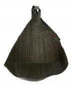 ISSEY MIYAKEイッセイミヤケ）の古着「プリーツハンドバッグ」｜グリーン