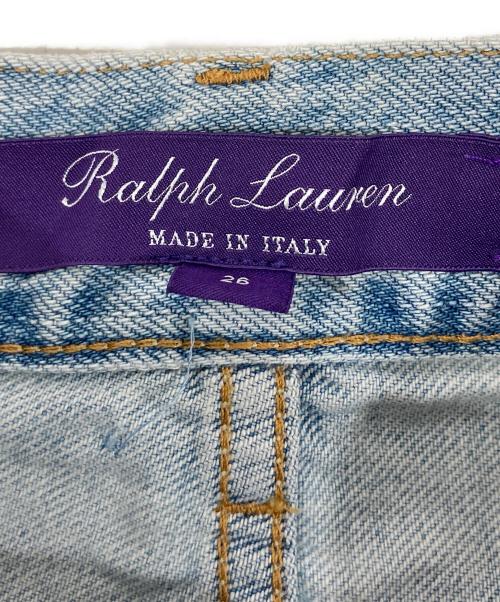 RALPH LAUREN Purple Label（ラルフ ローレン パープル レーベル）RALPH LAUREN Purple Label (ラルフ ローレン パープル レーベル) パッチワークデニムパンツ インディゴ サイズ:26の古着・服飾アイテム