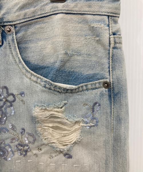 RALPH LAUREN Purple Label（ラルフ ローレン パープル レーベル）RALPH LAUREN Purple Label (ラルフ ローレン パープル レーベル) パッチワークデニムパンツ インディゴ サイズ:26の古着・服飾アイテム