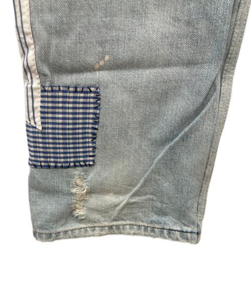 RALPH LAUREN Purple Label（ラルフ ローレン パープル レーベル）RALPH LAUREN Purple Label (ラルフ ローレン パープル レーベル) パッチワークデニムパンツ インディゴ サイズ:26の古着・服飾アイテム