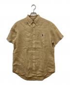 POLO RALPH LAURENポロ・ラルフローレン）の古着「半袖リネンシャツ」｜ベージュ