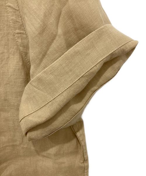 POLO RALPH LAUREN（ポロ・ラルフローレン）POLO RALPH LAUREN (ポロ・ラルフローレン) 半袖リネンシャツ ベージュ サイズ:Mの古着・服飾アイテム