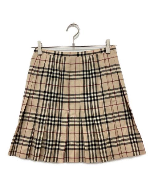 BURBERRY BLUE LABEL（バーバリー ブルー レーベル）BURBERRY BLUE LABEL (バーバリーロンドンブルーレーベル) ノバチェックラップスカート ベージュ サイズ:36の古着・服飾アイテム