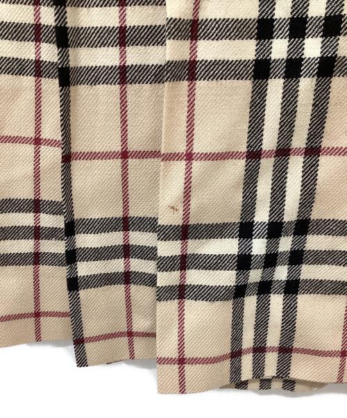 BURBERRY BLUE LABEL（バーバリー ブルー レーベル）BURBERRY BLUE LABEL (バーバリーロンドンブルーレーベル) ノバチェックラップスカート ベージュ サイズ:36の古着・服飾アイテム