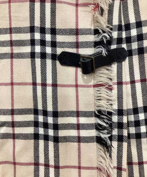 BURBERRY BLUE LABEL（バーバリー ブルー レーベル）BURBERRY BLUE LABEL (バーバリーロンドンブルーレーベル) ノバチェックラップスカート ベージュ サイズ:36の古着・服飾アイテム