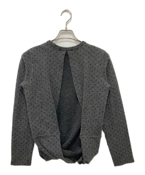 tricot COMME des GARCONS（トリココムデギャルソン）tricot COMME des GARCONS (トリココムデギャルソン) ドットウールカットソー グレー サイズ:Mの古着・服飾アイテム