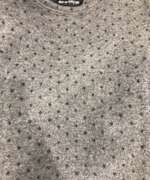 tricot COMME des GARCONS（トリココムデギャルソン）tricot COMME des GARCONS (トリココムデギャルソン) ドットウールカットソー グレー サイズ:Mの古着・服飾アイテム
