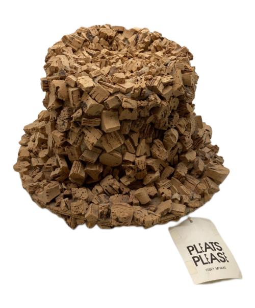 PLEATS PLEASE（プリーツプリーズ）PLEATS PLEASE (プリーツプリーズ) コルクハット ベージュの古着・服飾アイテム