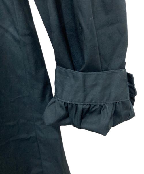 Porter Classic（ポータークラシック）Porter Classic (ポータークラシック) GABARDINE STAND COLLAR LONG SMOCK SHIRT ネイビー サイズ:1の古着・服飾アイテム