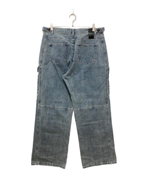 noirer（ノイア）noirer (ノイア) UTILITY CARGO WIDE DENIM PANTS インディゴ サイズ:50の古着・服飾アイテム