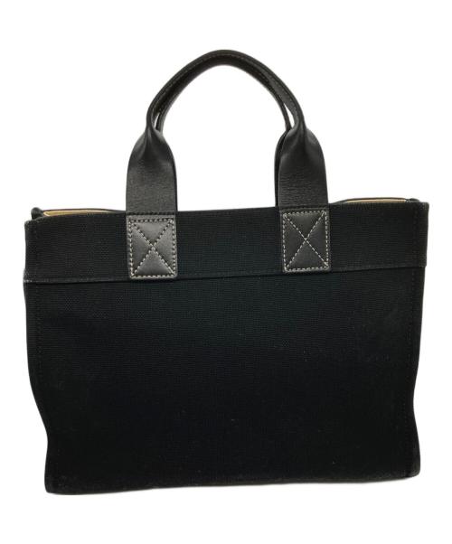 BURBERRY BLUE LABEL（バーバリーロンドンブルーレーベル）BURBERRY BLUE LABEL (バーバリーロンドンブルーレーベル) キャンバストートバッグ ブラックの古着・服飾アイテム