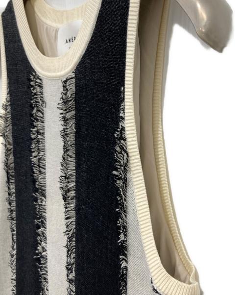 Ameri（アメリ）Ameri (アメリ) MULTI STRIPE JACQUARD DRESS ブラック サイズ:Mの古着・服飾アイテム