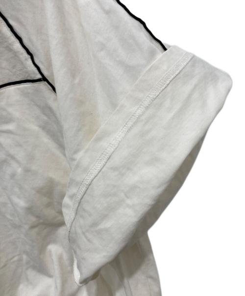 PRANK PROJECT（プランクプロジェクト）PRANK PROJECT (プランクプロジェクト) Bicolor Cropped Zip Topsハーフジップシャツ ホワイト サイズ:Fの古着・服飾アイテム