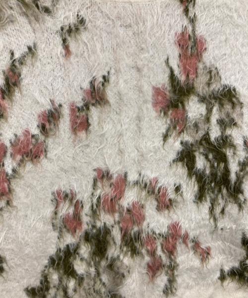 laruta（ラルータ）laruta (ラルータ) 花柄ジャガードシャギー2WAYニット ベージュ サイズ:Fの古着・服飾アイテム