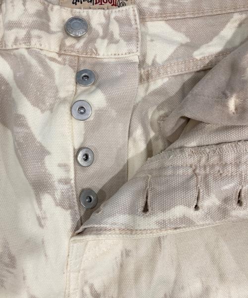 stussy（ステューシー）stussy (ステューシー) Distressed Canvas Big Ol Jeans ベージュ サイズ:W30の古着・服飾アイテム