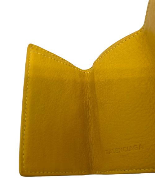 BALENCIAGA（バレンシアガ）BALENCIAGA (バレンシアガ) ペーパーミニウォレット イエローの古着・服飾アイテム
