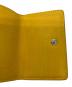 中古・古着 BALENCIAGA (バレンシアガ) ペーパーミニウォレット イエロー：5000円