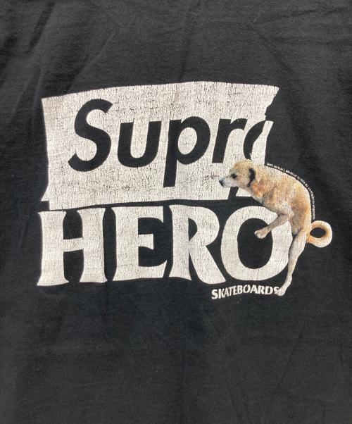SUPREME（シュプリーム）Supreme (シュプリーム) ANTIHERO Dog Tee ブラック サイズ:Lの古着・服飾アイテム