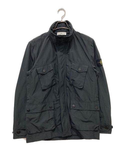 STONE ISLAND（ストーンアイランド）STONE ISLAND (ストーンアイランド) ナイロン レップス フィールドジャケット ブラック サイズ:Mの古着・服飾アイテム