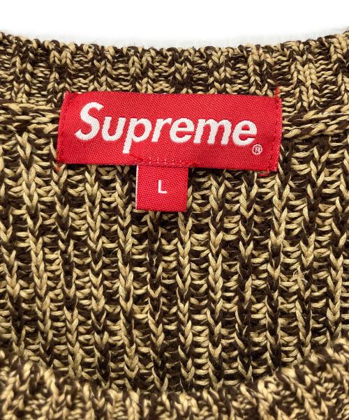 SUPREME（シュプリーム）SUPREME (シュプリーム) Melange Rib Knit Sweater/21AW ブラウン サイズ:Lの古着・服飾アイテム