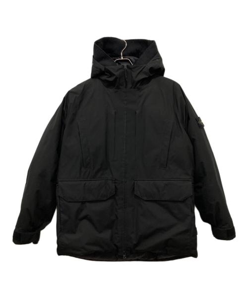 STONE ISLAND（ストーンアイランド）STONE ISLAND (ストーンアイランド) RIPSTOP GORE-TEX/ダウンジャケット ブラック サイズ:Lの古着・服飾アイテム