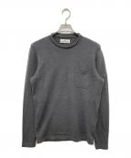 STONE ISLANDストーンアイランド）の古着「ポケットロングスリーブニット」｜グレー