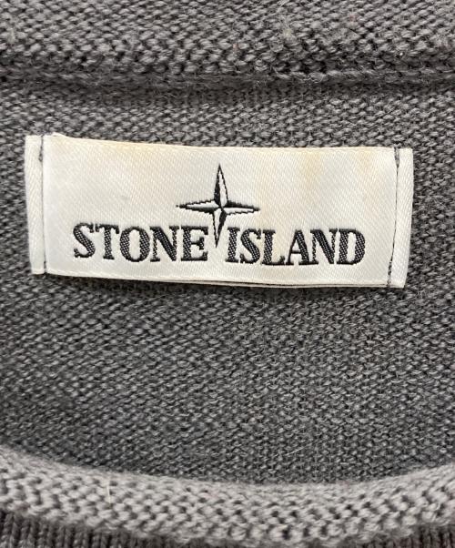 STONE ISLAND（ストーンアイランド）STONE ISLAND (ストーンアイランド) ポケットロングスリーブニット グレー サイズ:Mの古着・服飾アイテム