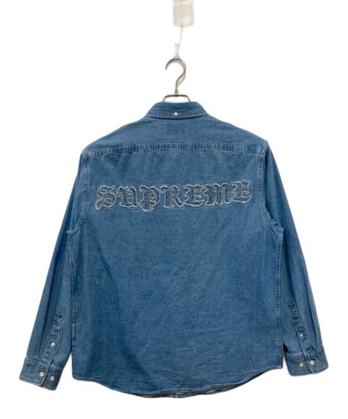 SUPREME（シュプリーム）SUPREME (シュプリーム) Applique Denim shirt/21AW インディゴ サイズ:Mの古着・服飾アイテム