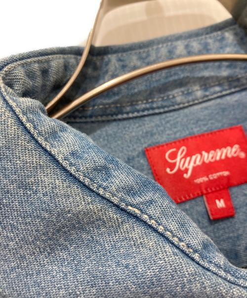 SUPREME（シュプリーム）SUPREME (シュプリーム) Applique Denim shirt/21AW インディゴ サイズ:Mの古着・服飾アイテム
