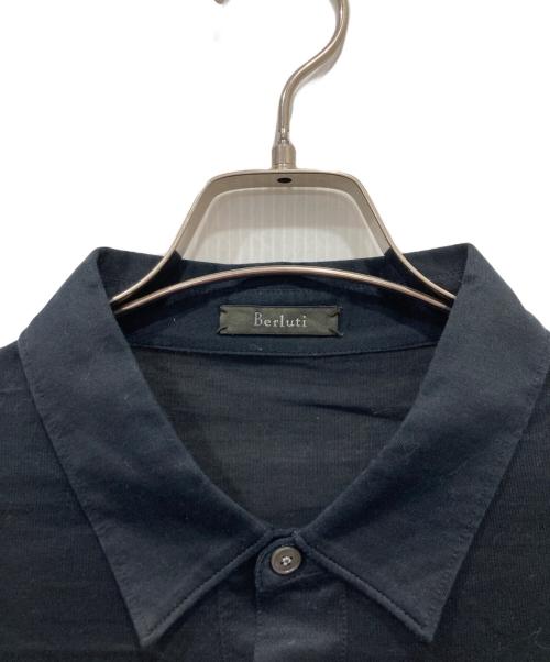 Berluti（ベルルッティ）Berluti (ベルルッティ) ロゴ刺繍ポロシャツ ブラック サイズ:R52の古着・服飾アイテム