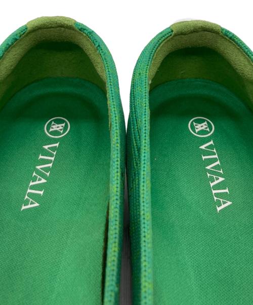 VIVALA（ヴィヴァラ）VIVALA (ヴィヴァラ) [Margot 2.0]スクエアトゥ フラットシューズ グリーン サイズ:36.5の古着・服飾アイテム