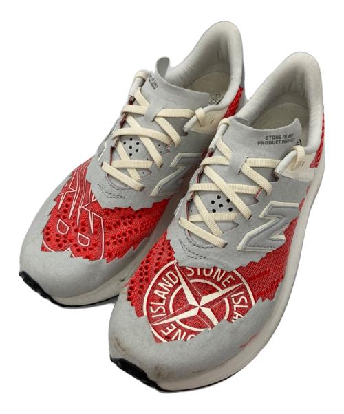 TDS New Balance（トーキョーデザインスタジオ ニューバランス）TDS New Balance (トーキョーデザインスタジオ ニューバランス) STONE ISLAND (ストーンアイランド) MSRCELST グレー×レッド サイズ:27cmの古着・服飾アイテム