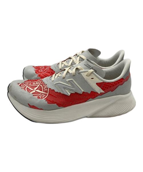 TDS New Balance（トーキョーデザインスタジオ ニューバランス）TDS New Balance (トーキョーデザインスタジオ ニューバランス) STONE ISLAND (ストーンアイランド) MSRCELST グレー×レッド サイズ:27cmの古着・服飾アイテム