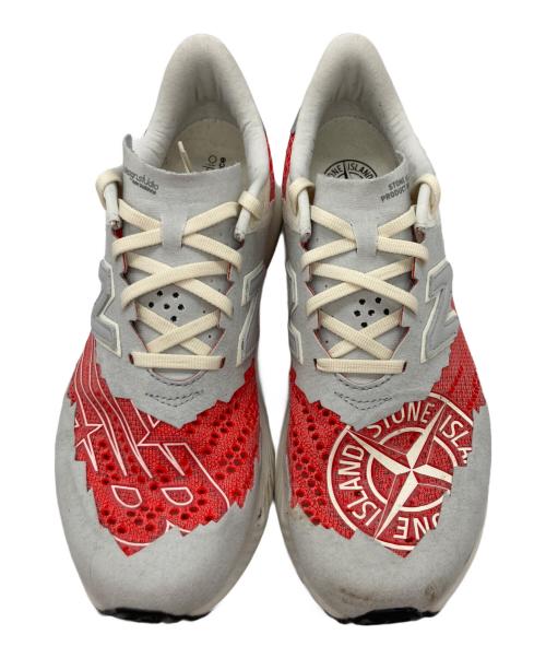 TDS New Balance（トーキョーデザインスタジオ ニューバランス）TDS New Balance (トーキョーデザインスタジオ ニューバランス) STONE ISLAND (ストーンアイランド) MSRCELST グレー×レッド サイズ:27cmの古着・服飾アイテム