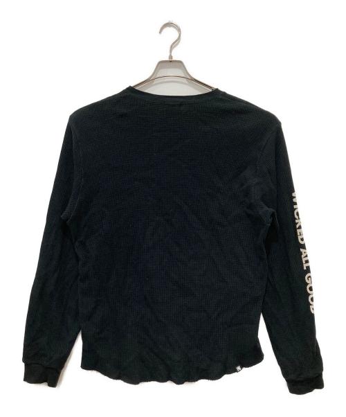 Hysteric Glamour（ヒステリックグラマー）Hysteric Glamour (ヒステリックグラマー) ヘンリーネックカットソー ブラック サイズ:Lの古着・服飾アイテム