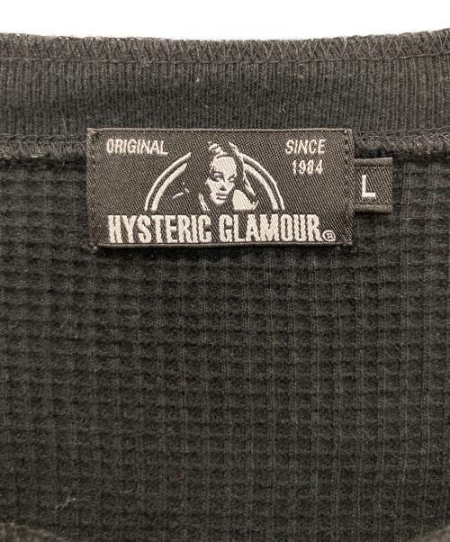 Hysteric Glamour（ヒステリックグラマー）Hysteric Glamour (ヒステリックグラマー) ヘンリーネックカットソー ブラック サイズ:Lの古着・服飾アイテム