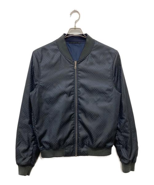 GUCCI（グッチ）GUCCI (グッチ) リバーシブルブルゾン ネイビー サイズ:50の古着・服飾アイテム