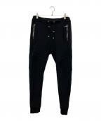 BALMAINバルマン）の古着「バイカースウェットジョグジョガーパンツ」｜ブラック