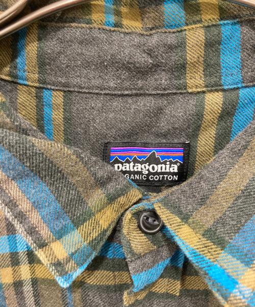 Patagonia（パタゴニア）Patagonia (パタゴニア) ネルシャツ ブラウン×ブルー サイズ:XLの古着・服飾アイテム
